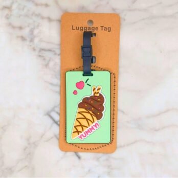 Icecream Cone Luggage Tag-Brown