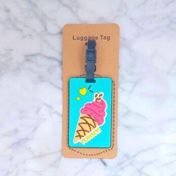 Icecream cone Luggage Tag-Pink