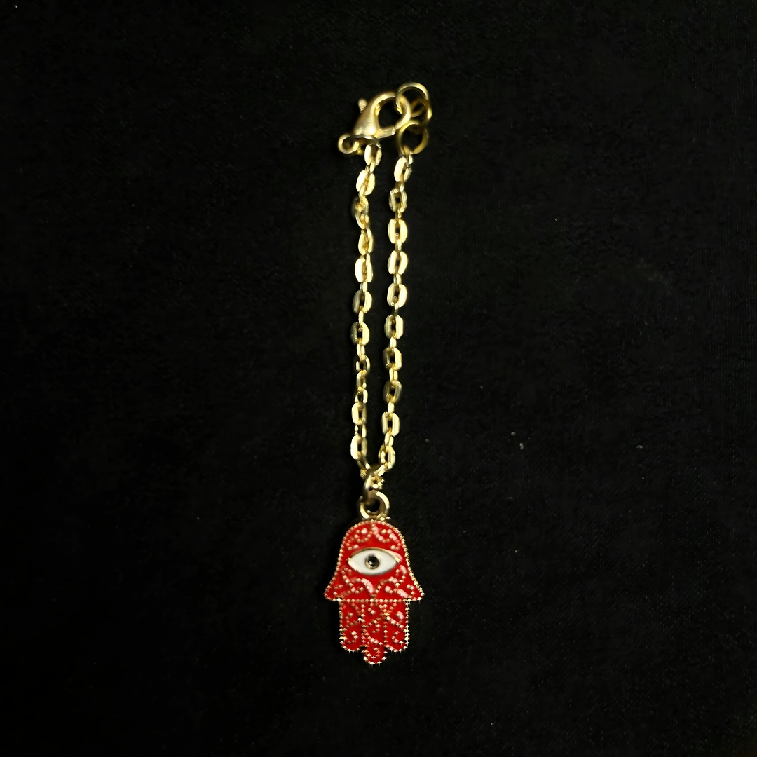 Hamsa Hand Watch Charm(Red)