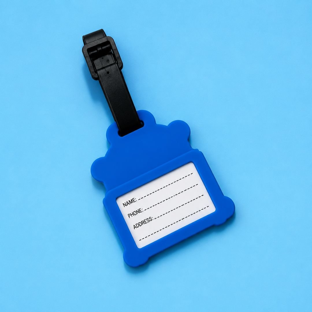 Put It Back It's Mine Silicone Luggage Tag | Funny Travel Bag Tag with Hidden Personal Information Card | 10 x 17 cm for Suitcases, Cabin Bags & Backpacks - Image 2