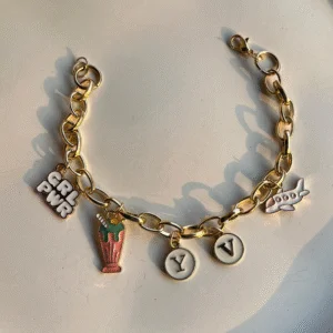 Wanderlust charm bracelet