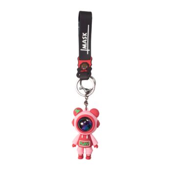 pink astronaut keychain