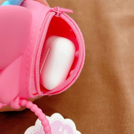 My Melody Silicon Utility Pouch – Cute Wristlet Bag Charm & Key Holder - Image 2