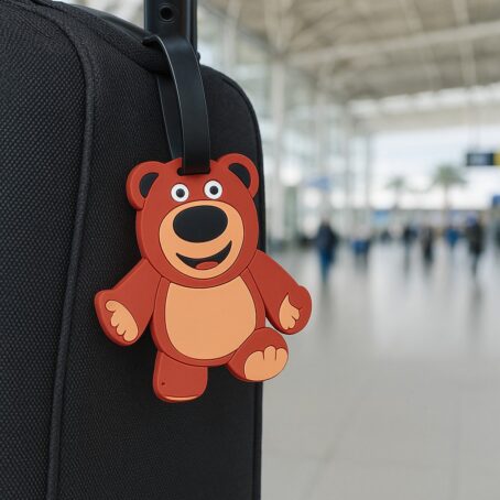 Cute Bear Silicone Luggage Tag - Image 3