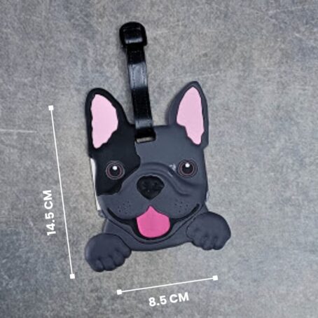 French Bulldog Bag Tag with Size