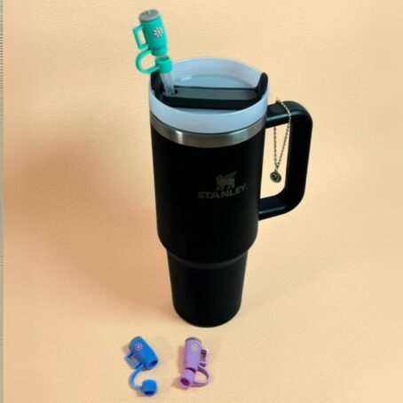 Silicon Straw Toppers (5)