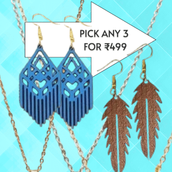 Earrings & Necklaces Bundle – Pick 3 for 499/-