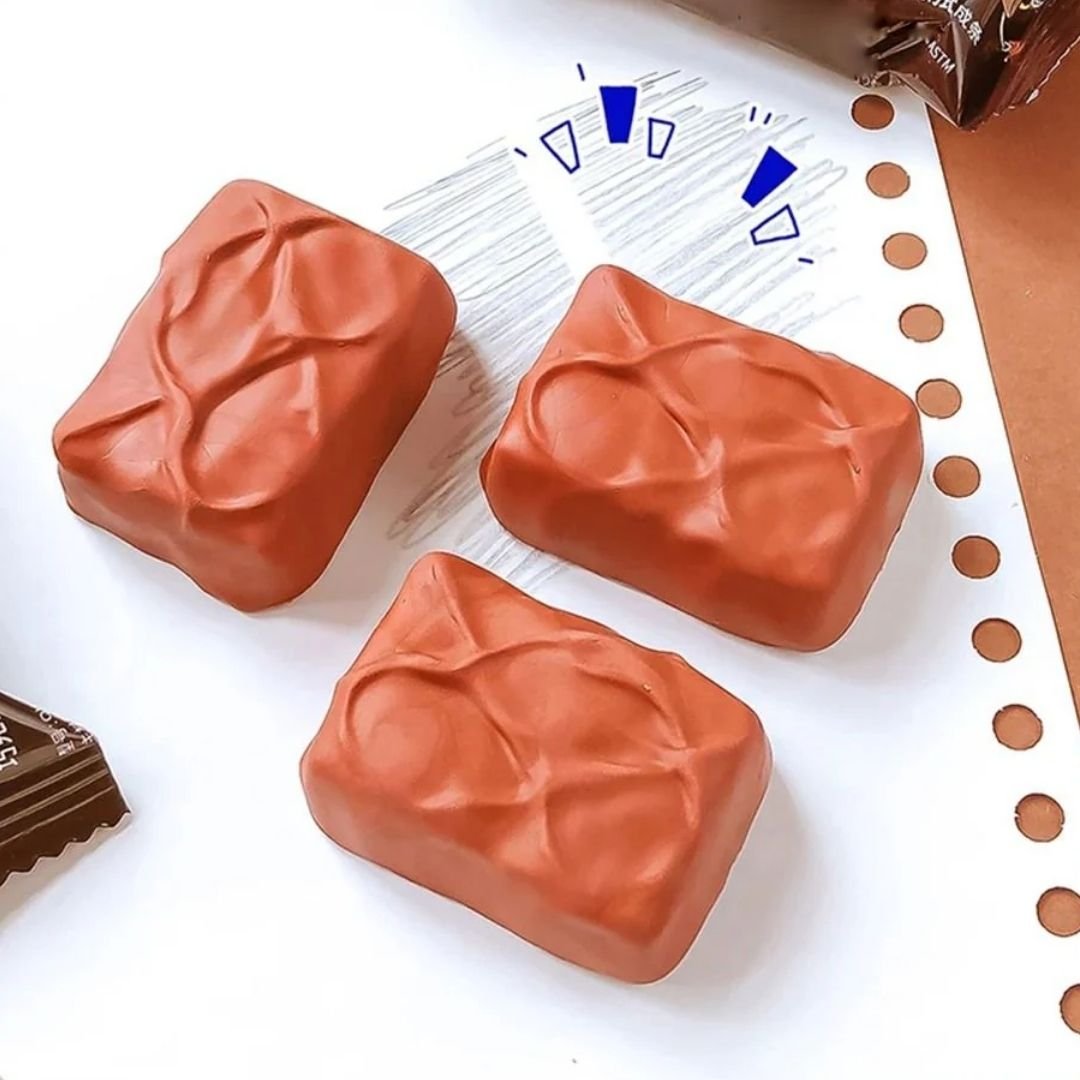Snicker Style Chocolate Bar Eraser – Set of 4 - Image 2