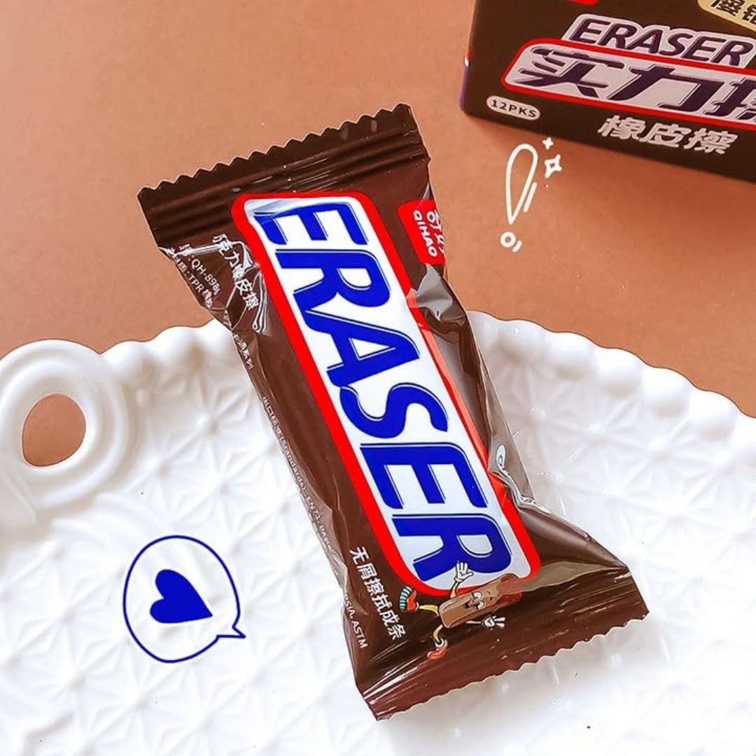 Snicker Style Chocolate Bar Eraser – Set of 4 - Image 4
