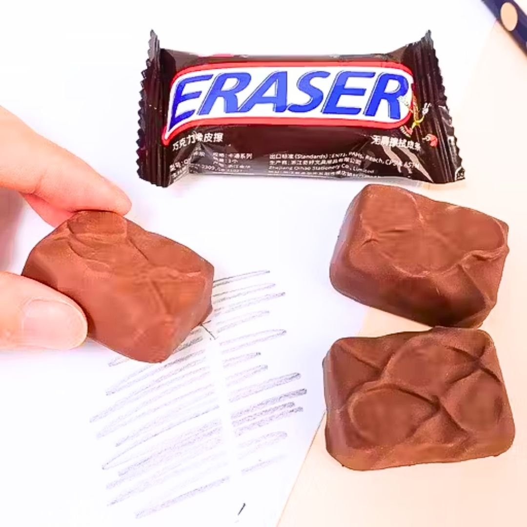 Snicker Style Chocolate Bar Eraser – Set of 4 - Image 5
