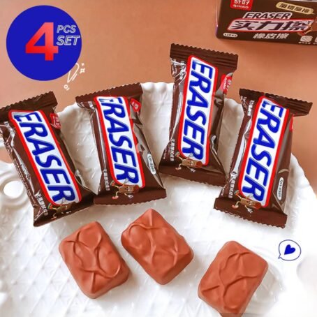 snicker-style-chocolate-eraser set of 4