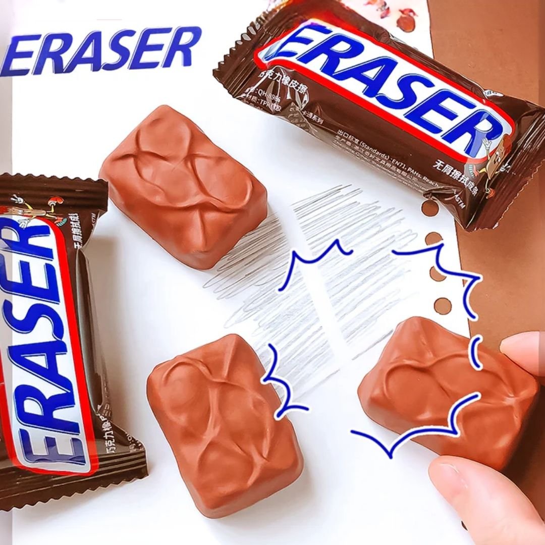 Snicker Style Chocolate Bar Eraser – Set of 4 - Image 7