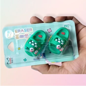 Slipper Style Erasers – Cute Set of 2 for School Kids
