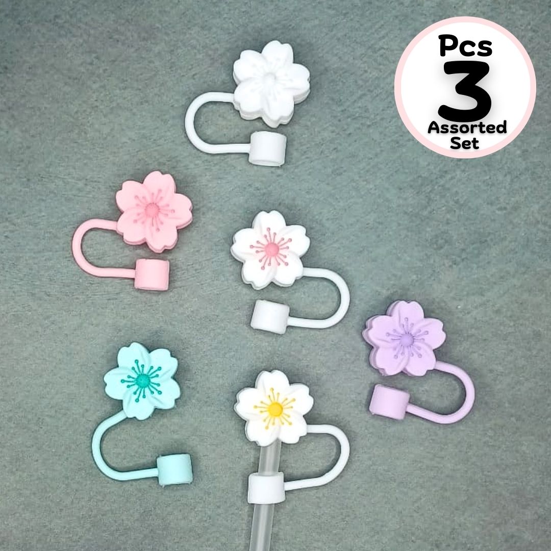 Flower Straw Toppers
