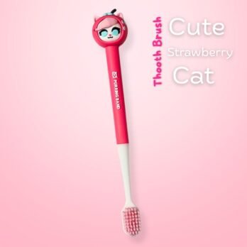 Strawberry Cat Kids Toothbrush – Soft Bristles for Kids (1 Piece)