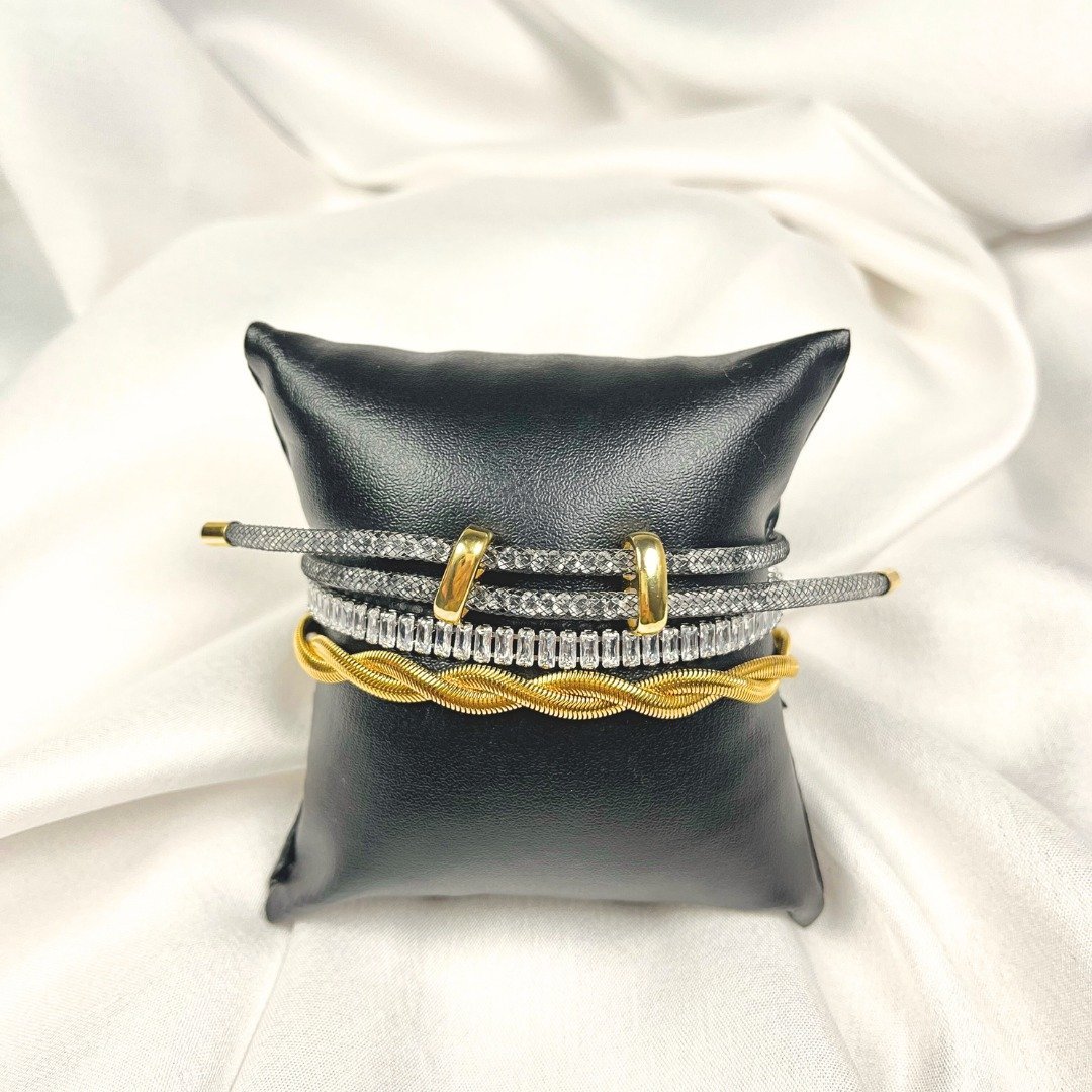 Modern Mesh Luxe Bracelet- Silver  - Image 2
