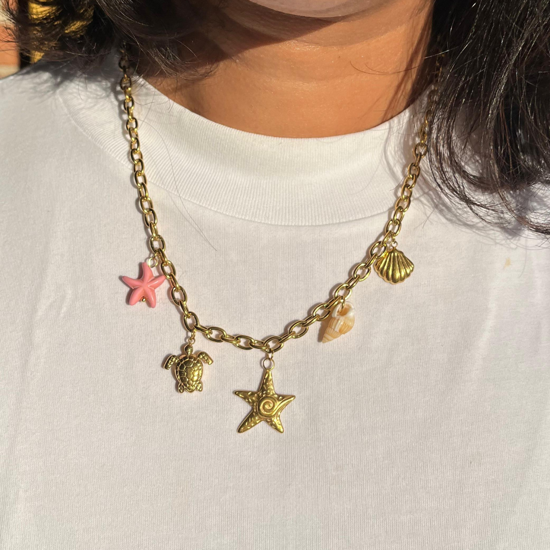 Ocean Whispers Necklace (Beach Theme) - Image 2