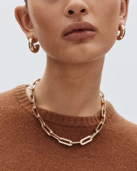 Golden Curve Hoops - Image 2
