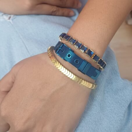 Golden Gleam Herringbone Bracelet - Image 4