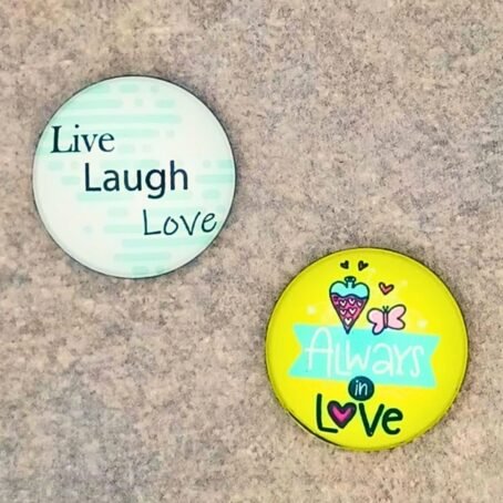 Motivational Fridge Magnets – Live Laugh Love & Always in Love Metal