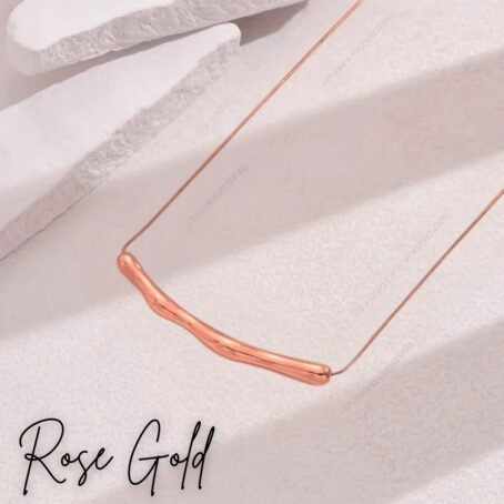 Twilight Bend Necklace - Rose Gold - Image 2