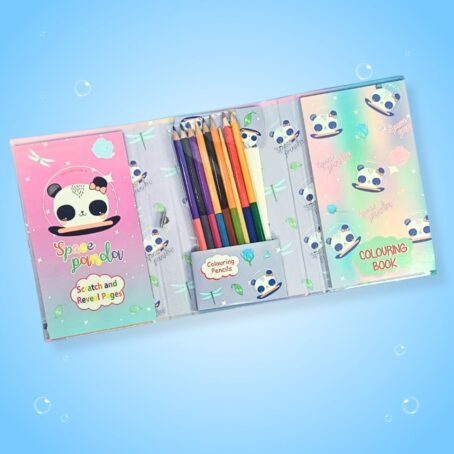 Panda colouring book set