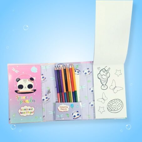 Panda colouring book set