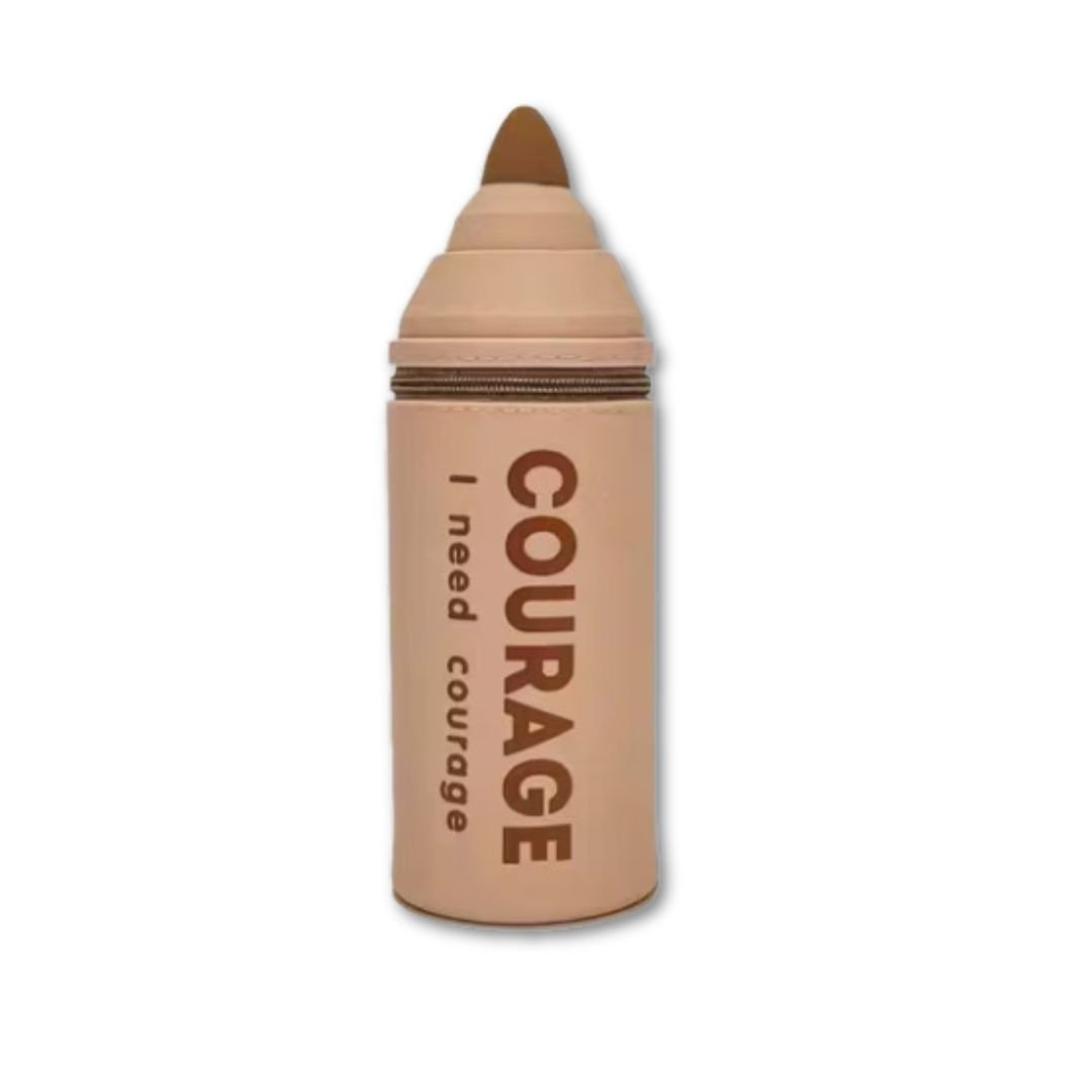 Brown Silicone Pencil pouch