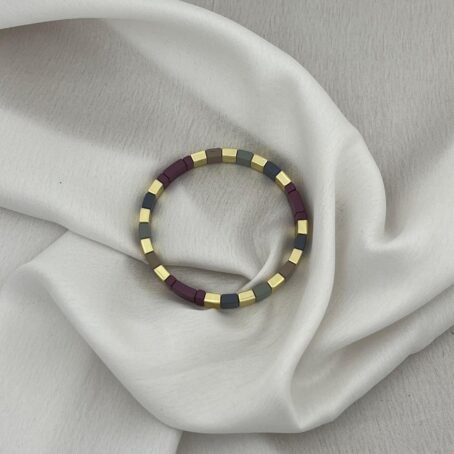 Blush Block Statement Bracelet - Image 3
