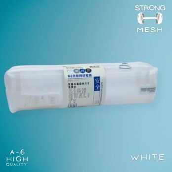 Mesh Pouch – White | Multi-Utility Transparent Organizer