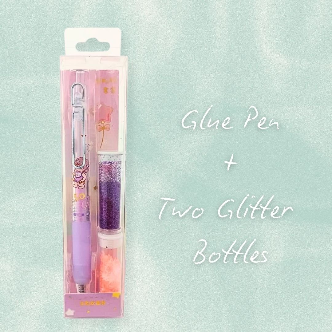 Glue pen + glitter