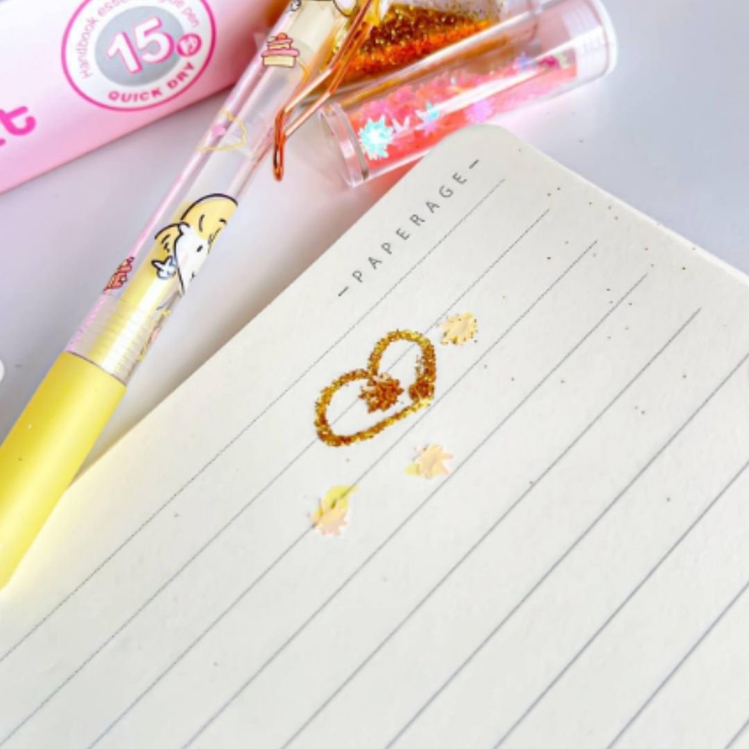 Precision Glue Pen with Glitter & Sequin Vials – DIY Craft Set - Image 5