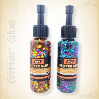 Twilight + Multicolour Non-Toxic Glitter Glue – Set of 2