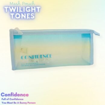 Blue Mesh Pencil Pouch