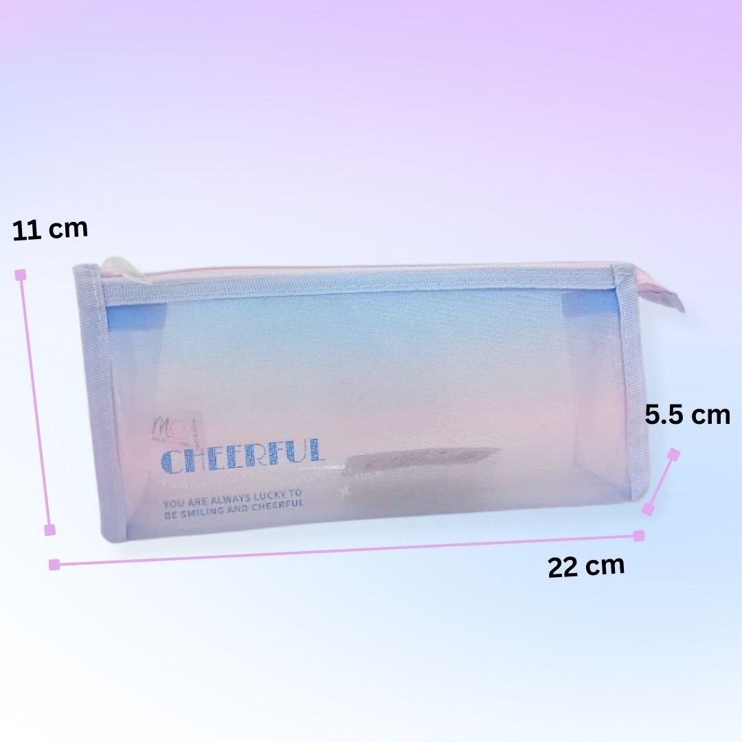 Purple Mesh Pencil Pouch - Image 2