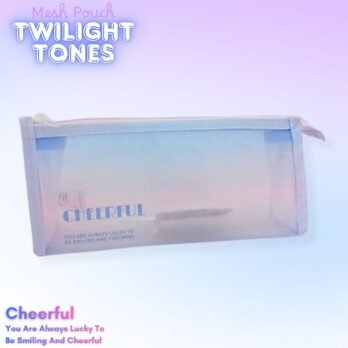 Purple Mesh Pencil Pouch