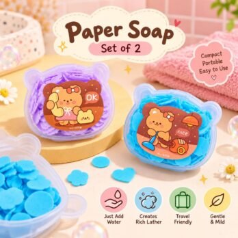 Teddy Bear Paper Soap Set | Set of 2