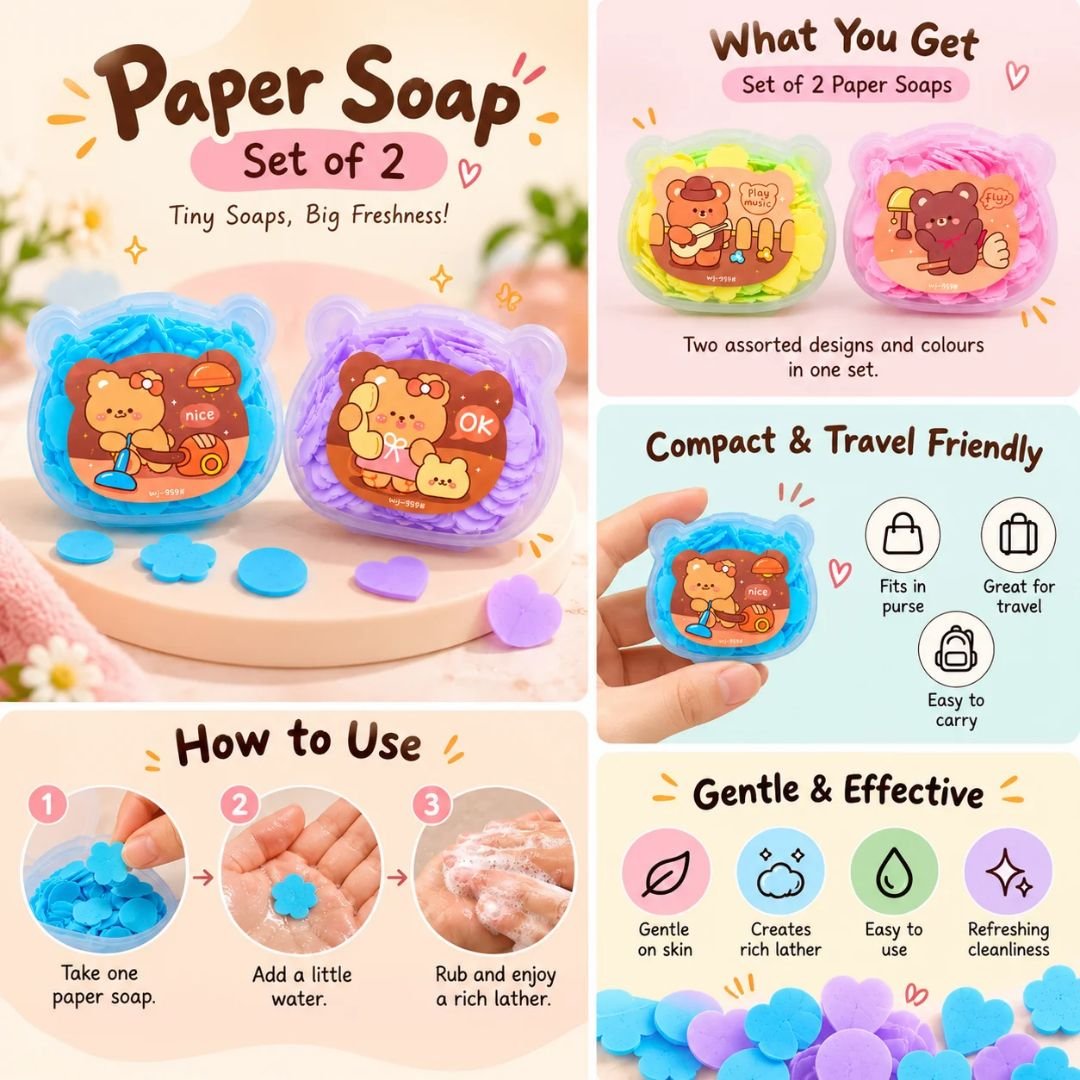 Cute paper soaps