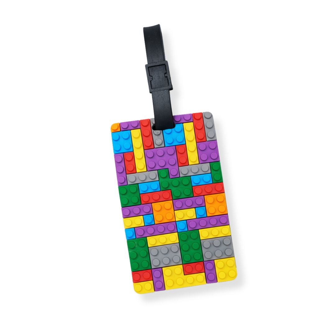 Lego style luggage tag