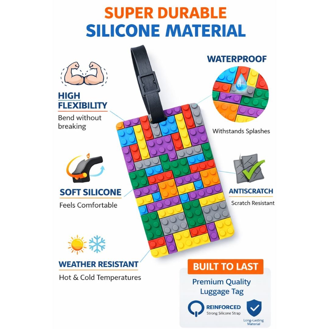 Silicone luggage tag