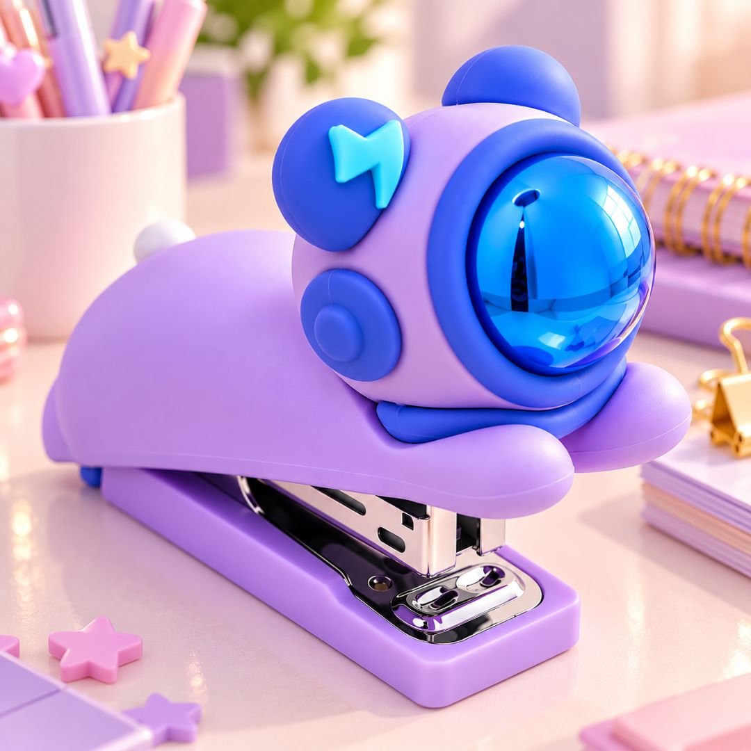 Silicone Premium Astronaut Stapler – Purple Space Design - Image 4
