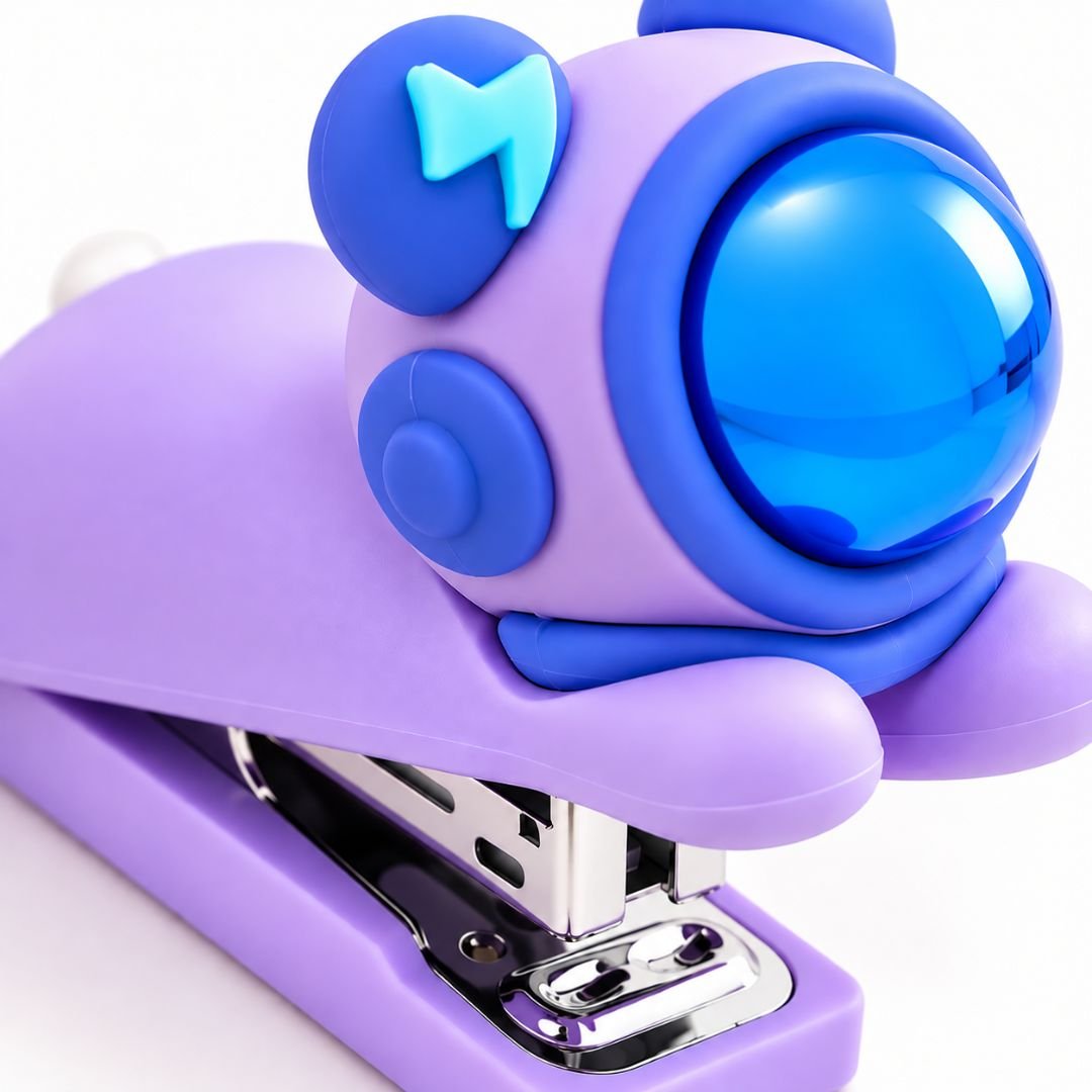 Silicone Premium Astronaut Stapler – Purple Space Design - Image 3
