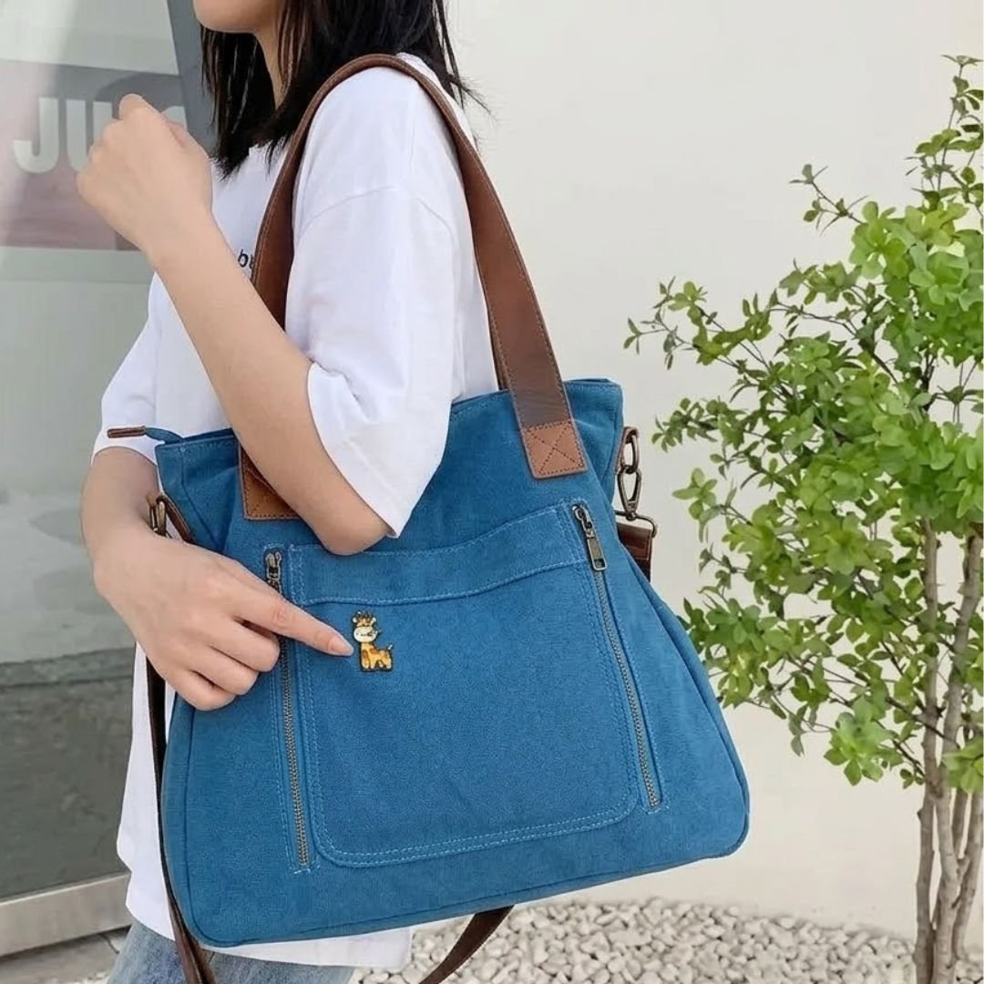 Handcrafted enamel pin for tote bags