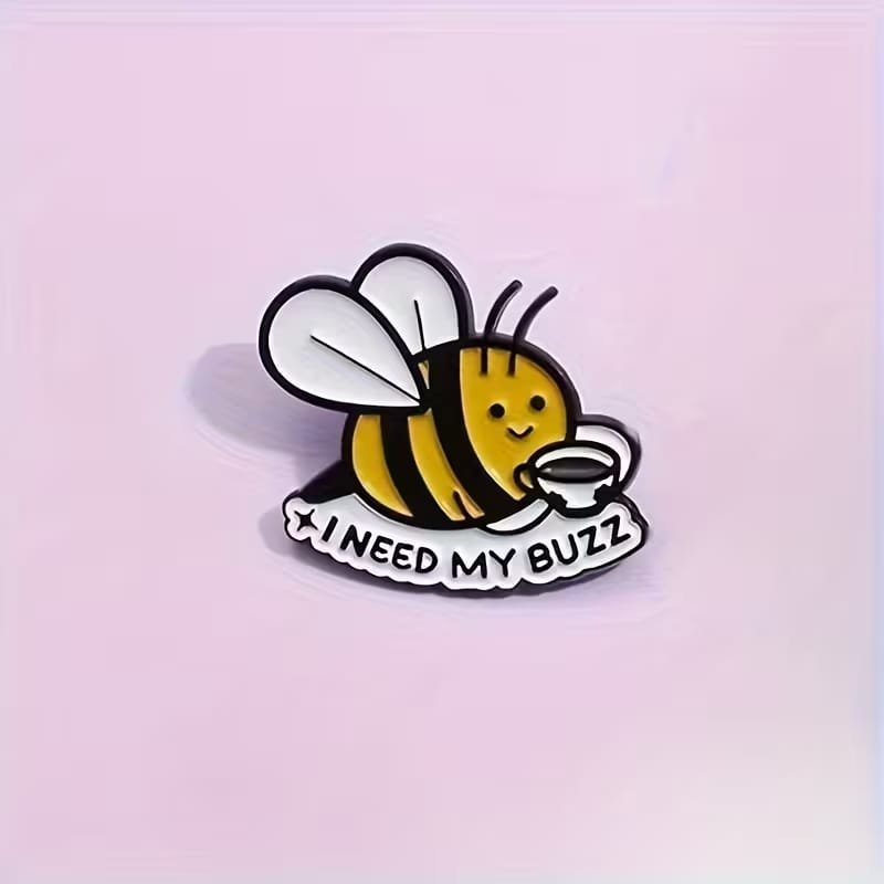 cute bee enamel pin badge