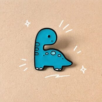 Cute Baby Dinosaur Enamel Lapel Pin – Kawaii Cartoon Badge for Bags & Jackets (3.2 cm)