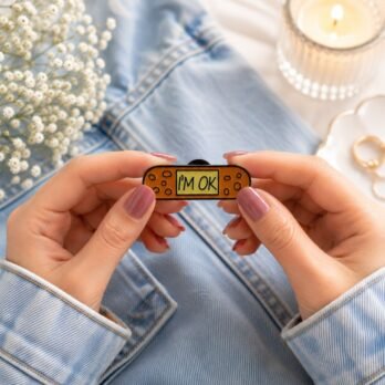 I’m OK Plaster Enamel Pin – Cute Mental Health Lapel Pin for Self-Care & Positivity Gifts