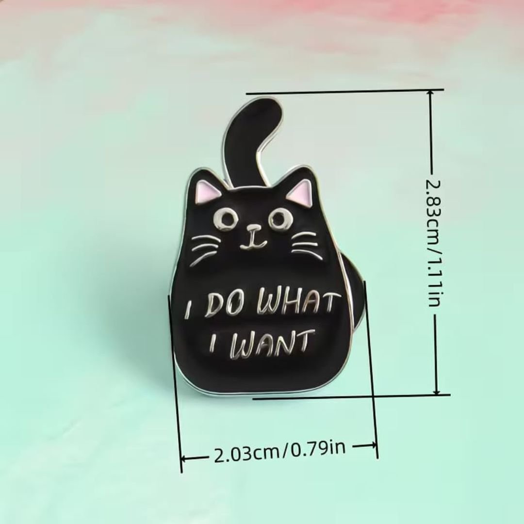 I Do What I Want Cat Brooch – buy online India