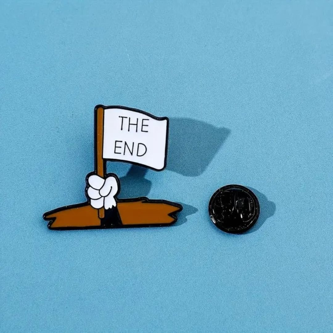 Trendy enamel pin for backpack and jacket styling