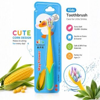 Kids Toothbrush Soft Bristle Corn Design for Toddlers