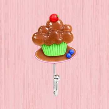 Gooey Chocolate Cupcake Self-Adhesive Wall Hook | 5KG No-Drill